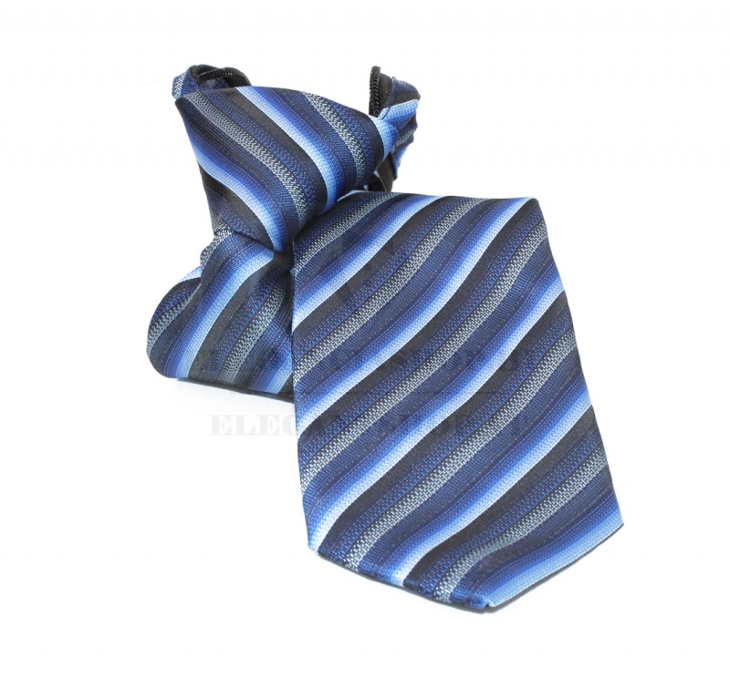  Kinderkrawatte - Blau gestreift Kinder Krawatte