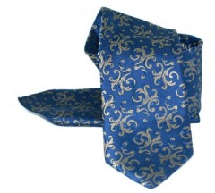 Krawatte Set - Blau-Golden Gemustert Gemusterte Krawatten