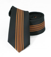          NM Slim Krawatte - Orange gestreift 