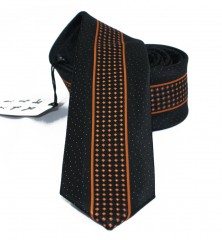          NM Slim Krawatte - Orange gepunktet 