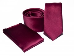       Rossini Slim Krawatte Set - Bordeaux Sets