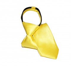    Satin Damen/Kinderkrawatte - Gelb Kinder Krawatte