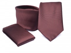           Premium Krawatte Set - Rostfarbe 