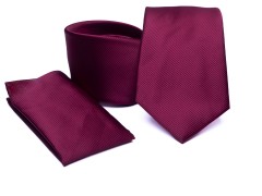           Premium Krawatte Set - Bordeaux 