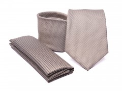           Premium Krawatte Set - Beige Gemusterte Krawatten