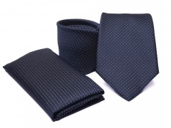           Premium Krawatte Set - Blau gepunktet Kleine gemusterte Krawatten