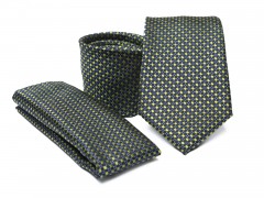          Premium Krawatte Set - Grün gepunktet Krawatten