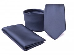          Premium Krawatte Set - Blau Kleine gemusterte Krawatten
