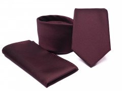           Premium Krawatte Set - Bordeaux Kleine gemusterte Krawatten