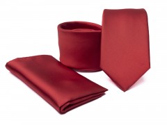           Premium Krawatte Set - Rot Kleine gemusterte Krawatten