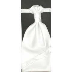 Hochzeit Krawatte mit Einstecktuch - Weiß Gepunktet Krawatten für Hochzeit